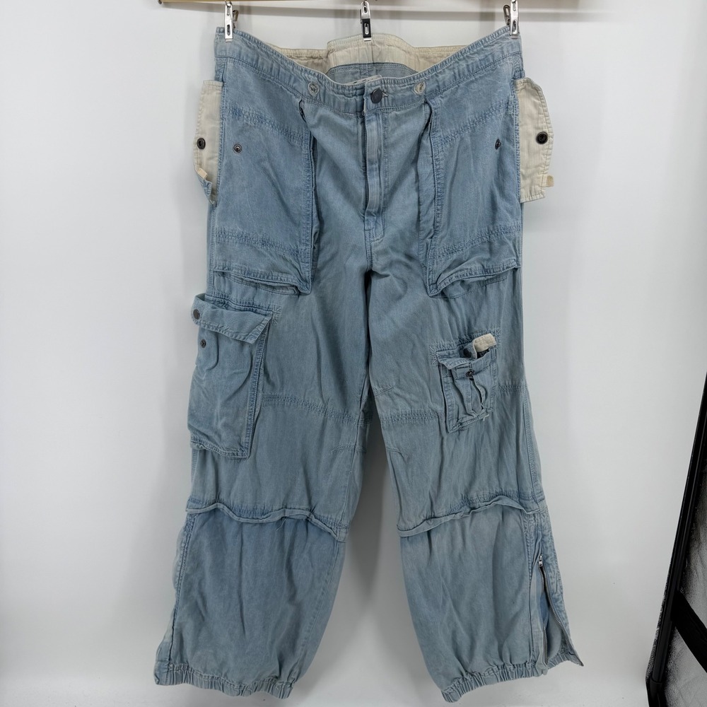 We The Free Light Blue Cargo Pants